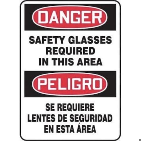 Accuform BILINGUAL OSHA DANGER SAFETY SIGN SBMPPA002XP SBMPPA002XP